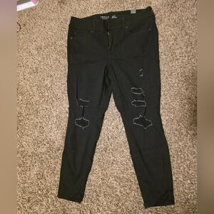 NWT Torrid Black Distressed Jegging Sz 20